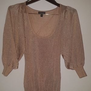 Bebe gold blouse